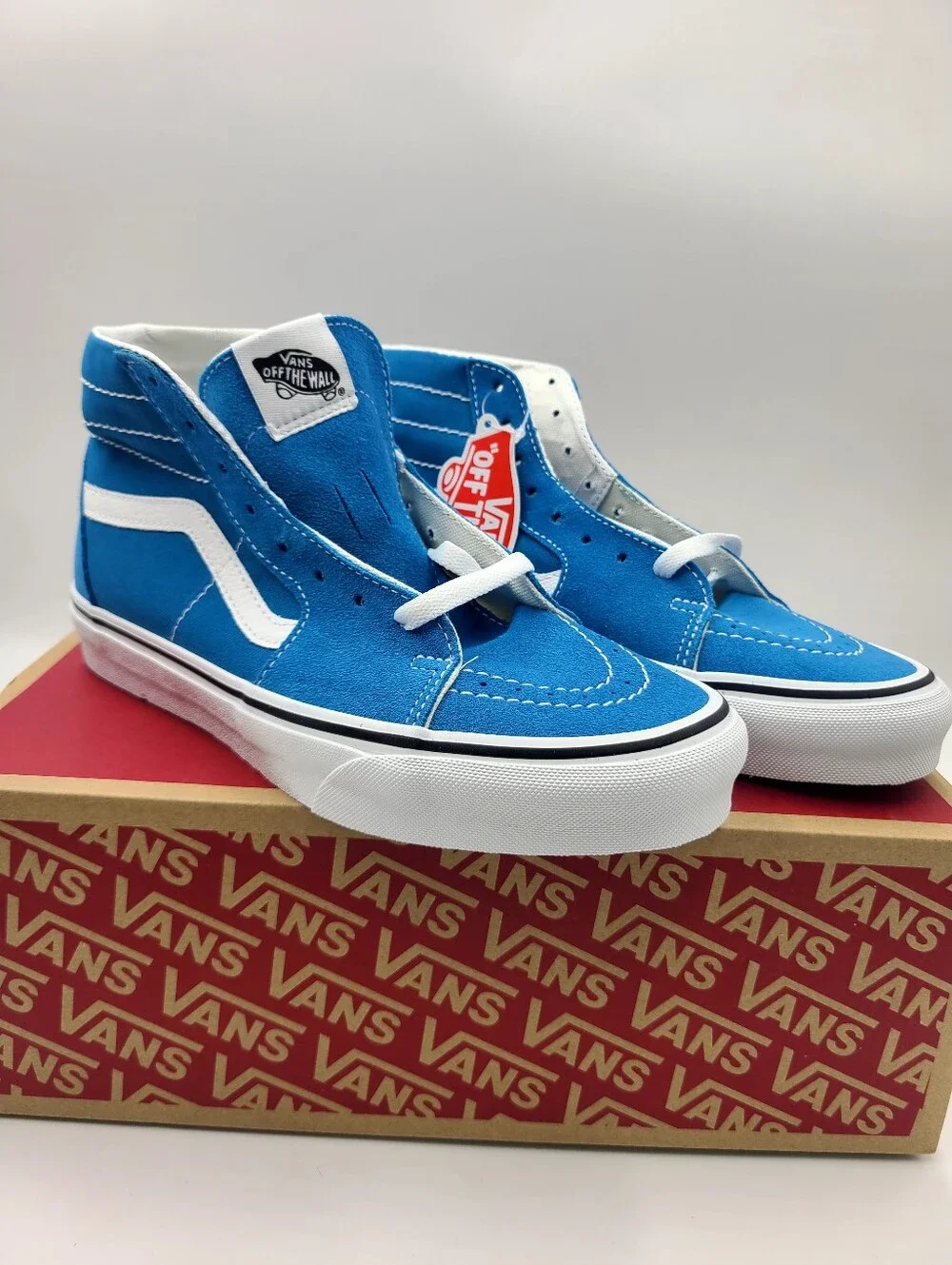 Vans Sk8 Hi Tapered Women Size 7 Color Theory Mediterranean New Mens 7.5